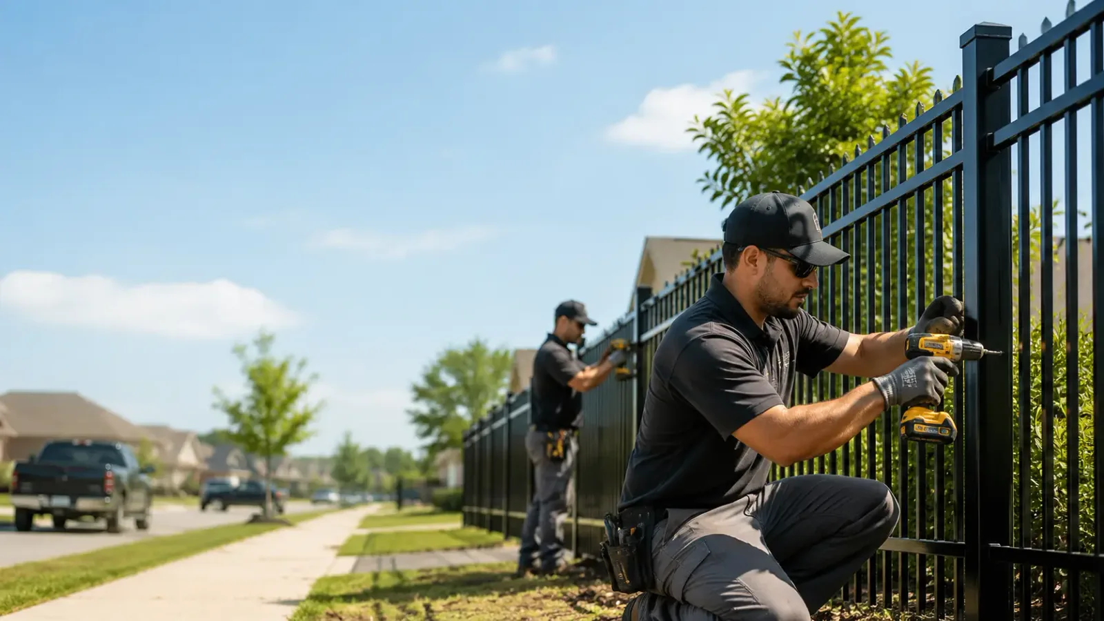 Metal Fence Installation in Versailles, NY